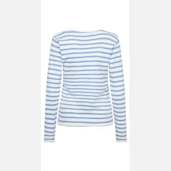 Freequent Famila Tee Striped Embroidery 