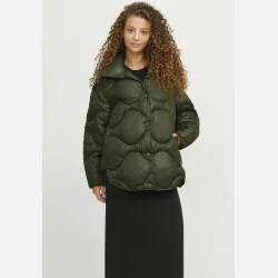 JJXX Stella Shiny Quilted Jakke Grn