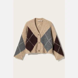 Noella Laiana Knit Cardigan Sand Melange