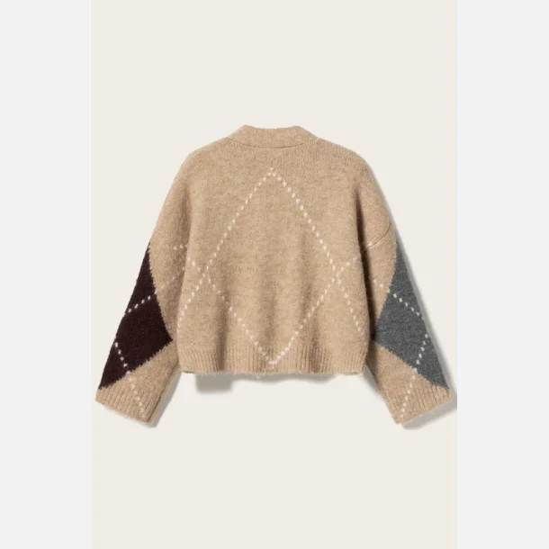 Noella Laiana Knit Cardigan Sand Melange