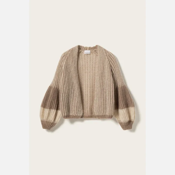 Noella Liana Knit Cardigan Cozy Brown