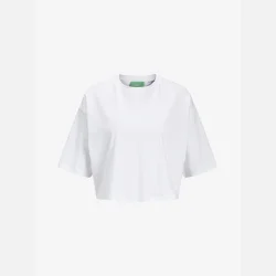 JJXX Andrea Loose Cropped Tee Bright White