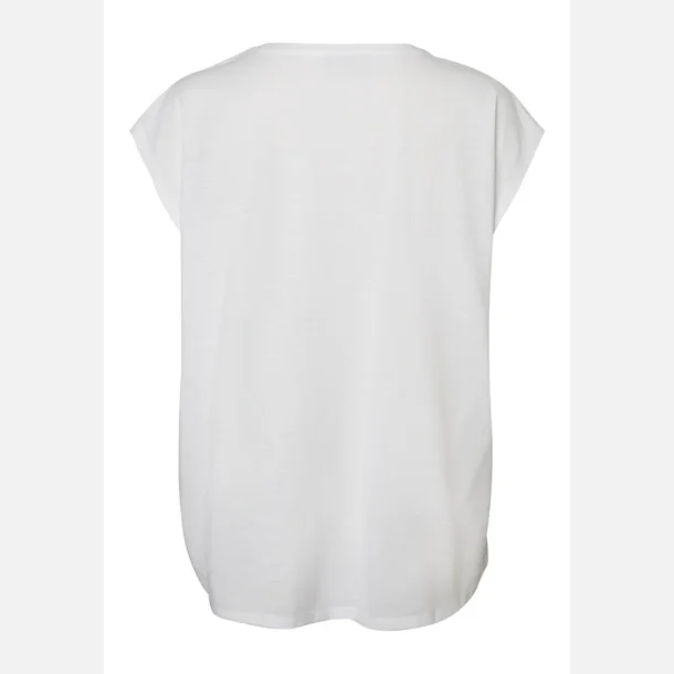 Noisy May Mathilde S/S Loose Long Top White 
