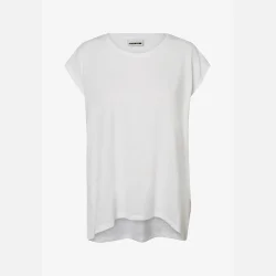 Noisy May Mathilde S/S Loose Long Top White 