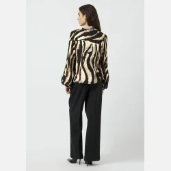 YAS Asina LS Shirt Zebra Print 