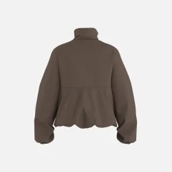 PREORDER HYPEDROP Lucia High-Neck Shacket Chocolate