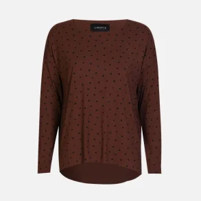 Liberte Essentiel Alma LS Top Brown Black Heart