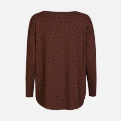 Liberte Essentiel Alma LS Top Brown Black Heart