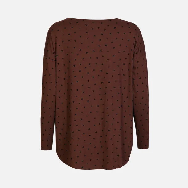 Liberte Essentiel Alma LS Top Brown Black Heart