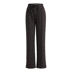 Liberte Essentiel Alma wide pants black pink holographic dot