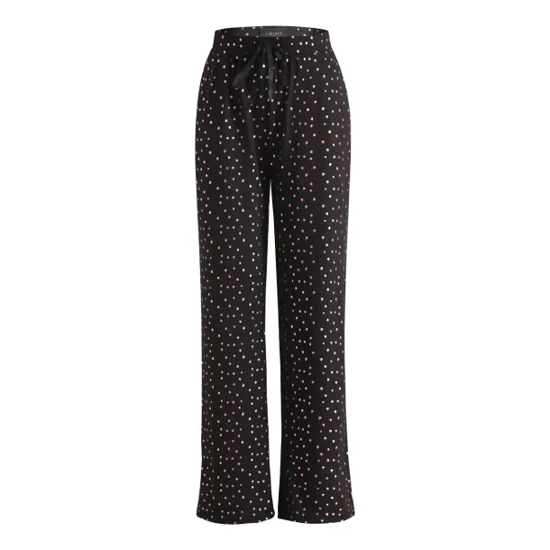 Liberte Essentiel Alma wide pants black pink holographic dot