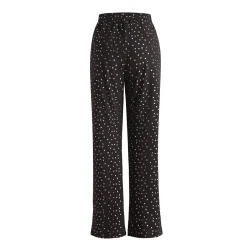 Liberte Essentiel Alma wide pants black pink holographic dot
