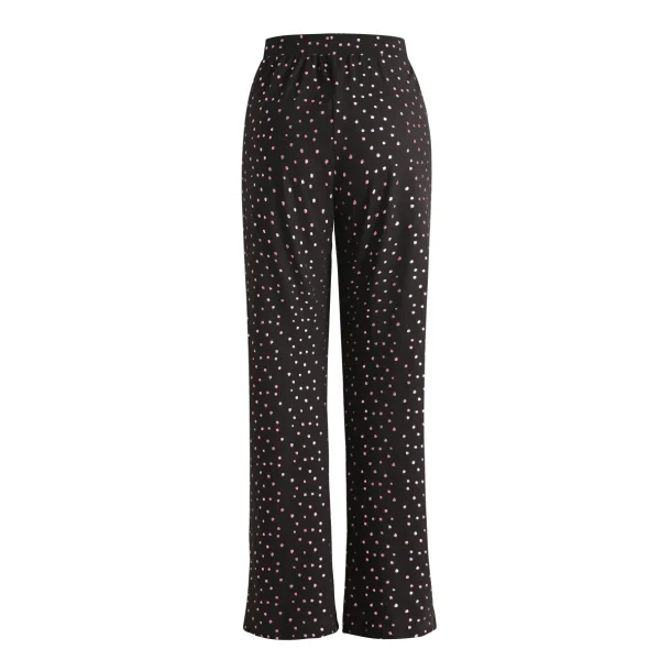 Liberte Essentiel Alma wide pants black pink holographic dot