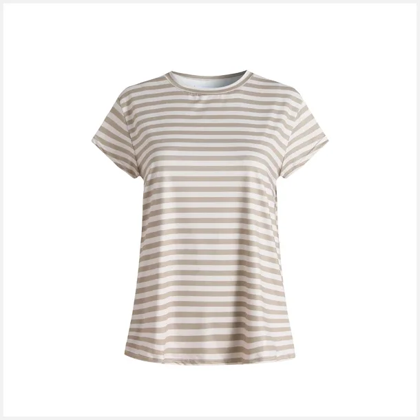 Liberte Essentiel Alma U Tshirt Sand Ivory Stripe