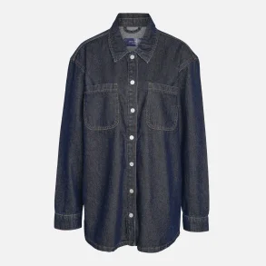 Noisy May Alva L/S Denim Shacket Dark Blue Denim