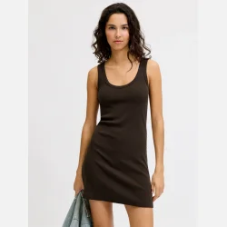 JJXX Frida U-Neck Dress Brown