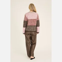 A-VIEW Aliana Knit Pullover Rose/Red