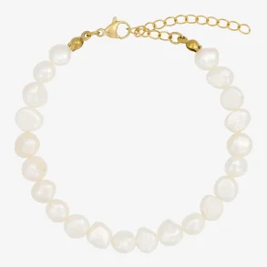 Wolff Jewelry Perle Armbnd Guld