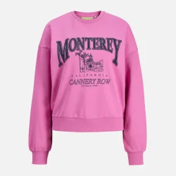 JJXX Merle Spring RLX Short LS Crew SWT Pink