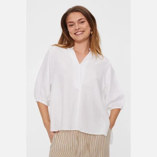 Freequent Lava bluse brilliant white