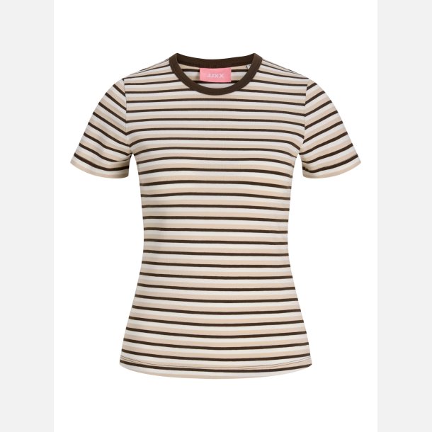 JJXX Gigi Stripe Tee Brun