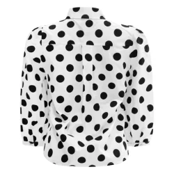 Liberte Essentiel Flora Bluse White Black Big Dot
