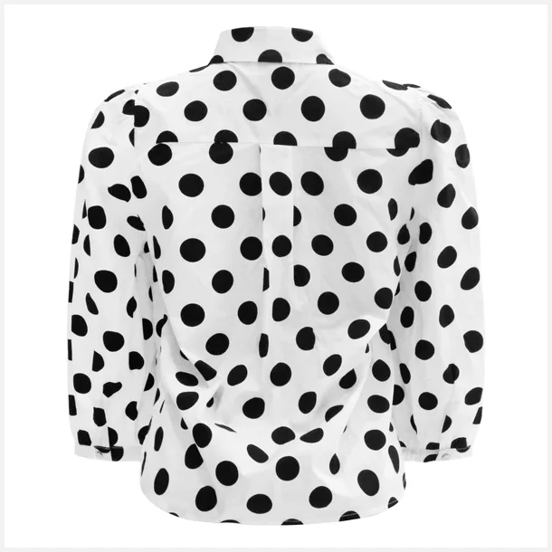 Liberte Essentiel Flora Bluse White Black Big Dot