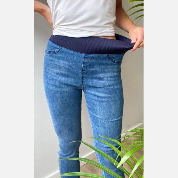 Freequent Shantal Bukser Blue Denim