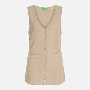 JJXX Valerie Long Vest Feather Gray