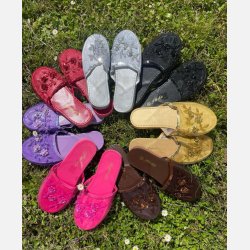 Shiny Jade slippers flere farver