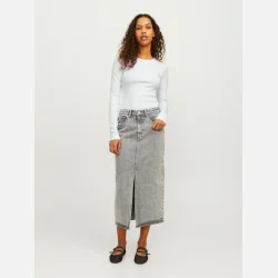 JJXX Freya LS Rib Tee White