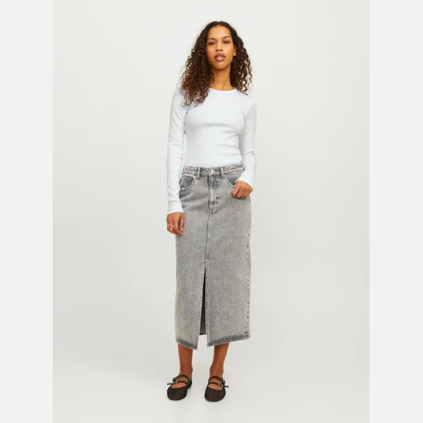 JJXX Freya LS Rib Tee White