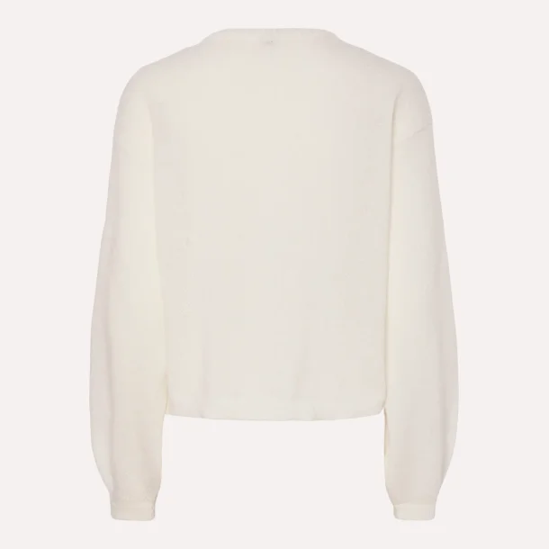 Pieces Ida LS O-Neck Knit Cardigan Cloud Dancer