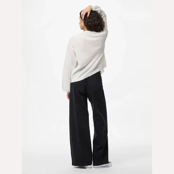 Pieces Ida LS O-Neck Knit Cardigan Cloud Dancer