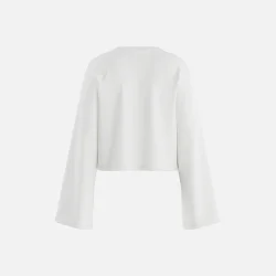 PREORDER HYPEDROP Ocelle Wide Sleeve Top White
