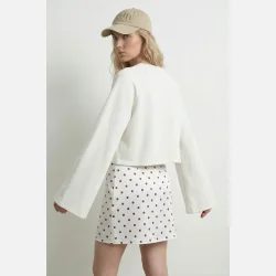 PREORDER HYPEDROP Ocelle Wide Sleeve Top White