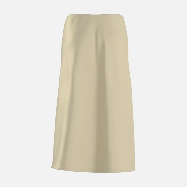 HYPEDROP Leah Satin Midi Skirt Yellow