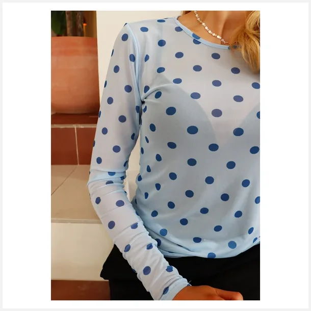 Liberte Essentiel Mesh LS Light Blue Dot