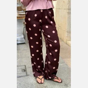 Liberte Essentiel Dotti Pants Plum Rose Big Dot