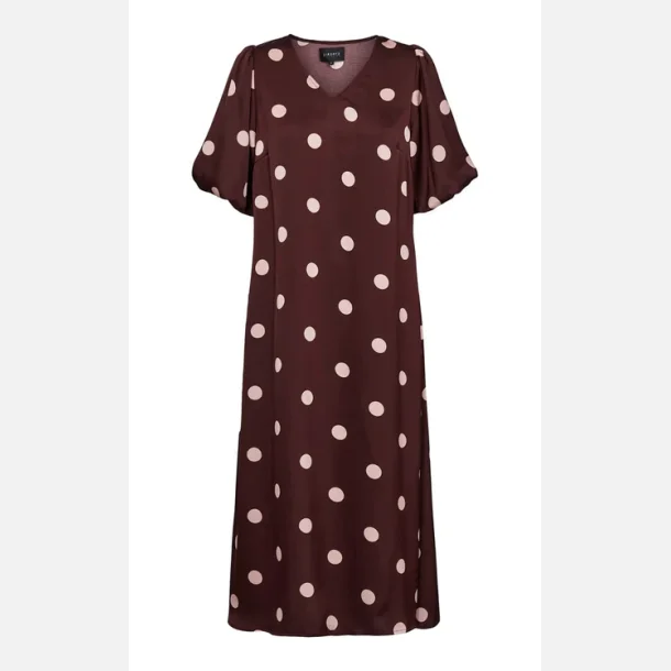 Liberte Essentiel Dotti Dress Plum Rose Big Dot