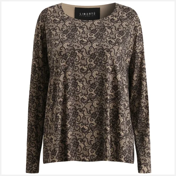 Liberte Alma ls top lace beige