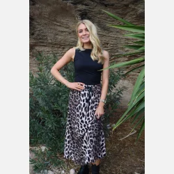 Liberte Essentiel Alma Loose Skirt Big Lux Leo Fossil