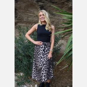 Liberte Essentiel Alma Loose Skirt Big Lux Leo Fossil