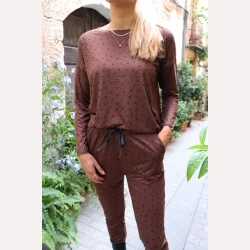 Liberte Essentiel Alma bluse brown heart