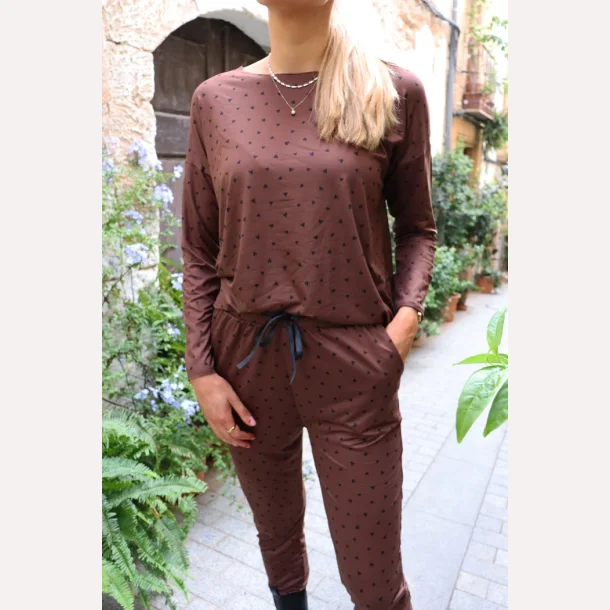 Liberte Essentiel Alma bluse brown heart