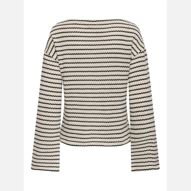 JDY Thea Boatneck Top Birch Black Iris