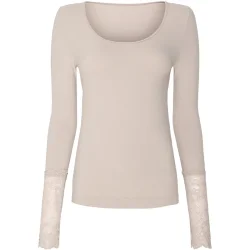 Tim &amp; Simonsen Mary Blouse Lace Bl� Eller Beige