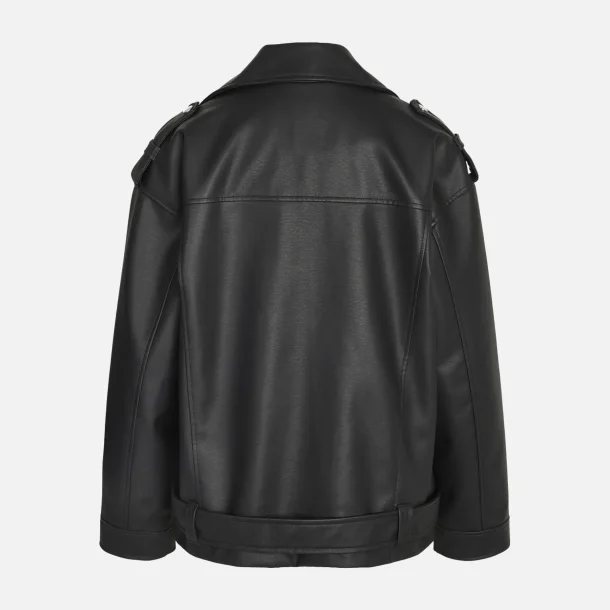 Noisy May Paulina oversize biker jakke sort