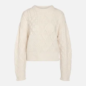 Noisy May Estha L/S O-Neck Structured Knit Birch
