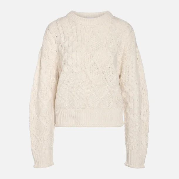 Noisy May Estha L/S O-Neck Structured Knit Birch